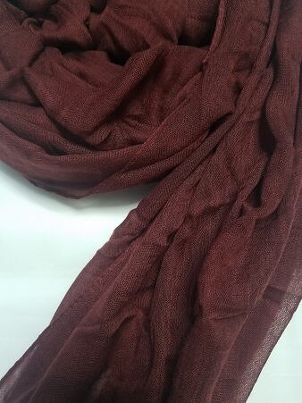 Plain Lawn Scarf - Maroon